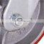 4 inch Heavy load cast steel 0.6mm steel shaft turning brake PU castor roller wheel