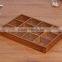 Custom made stained color compartment wooden crates