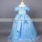 Kid's Cinderella Blue Color Dress Cinderella Cosplay Costume