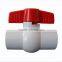 compact white upvc ball valve SOCKET/THREAD style