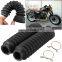 1 Pair Motorcycle Rubber Front Fork Cover Protector Gaiters Boot Gaitor Red Black Green Blue