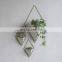 Hanging Iron Planter Vase & Geometric Wall Decor Container Great For Succulent Plants Air Plant Faux Plants iron Wall Planter