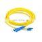 3meters 2.0mm LC UPC SC UPC Duplex Single mode G652D sm fiber optic patch cords sc-lc 3m