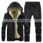 Wholesale Christmas Sale 2-pieces Hooded Men's Extra Large Size Sports and Leisure Sports Jogging Suit Custom Men's Hooded Suit