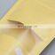 Doypack Resealable Ziplock Brown Kraft Paper Standing Up Pouches Zipper Packaging Sealing Bags With Clear Oval Round Window