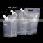 Biodegradable Aluminum Foil Doypack Stand Up Liquid Spout Pouch For Soap Body Cream