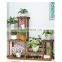 K&B cheap factory 2021 new home decor solid wood flower pot stand indoor