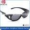 Vogue black frame black polarized lens over glasses sunglasses fishing cycling trekking riding driving gafas