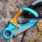 JRSGS New Design CE Mountain Climbing Wwivel Clip Snap Safety Hook Clip Hook Aluminum 35KN Carabiner S7110TN