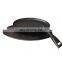 Cast iron oval sizzling plate non-stick steak pan with removable handle