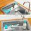 Over The Kitchen Sink Caddy Sponge Holder Organizer Drying Rack Expandable for Sponge Brush Soap Dish Cloth Rag