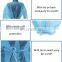 Disposable PP+PE45GSM AAMI PB70 Level3/En13795 Blue Reflective Tape Surgical Gown