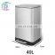 Household Use Anti-Fingerprint Stainless Steel Trash Can with Soft Close Lid Foot Pedal  Waste Bin