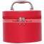 High quality hard leather travel organizer makeup vanity case,professional beauty box makeup travel case