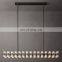 Arcachon Luxury Indoor Decoration Rectangular Industrial Metal Crystal Industrial Chandelier Living Room Hotel Lighting