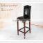 Wooden Frame Antique Leather Bar Chair