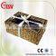 3 pieces set water hyacinth baskets without lid, rectangular woven storage basket,