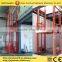 warehouse goods lift hydraulic guide rail chain goods lifting table