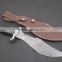 Custom Damascus Handmade Hunting Knife. With Leather Sheath. Top Quality