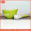 Kitchenware mini mortar and pestle with silicone handle and non-slip silicone base