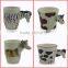 Hand-Painted 3D ceramic coffee mug cup