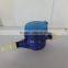 Blue plastic water meter with accessories DN15 for cold water meter