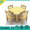 kindergarten wooden montessori furniture table and chair set