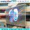 outdoor led glass video advertising led screen board RGB transparent window curtain led wall display XR10