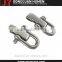 Stainless Steel adjustable shackle clasp , wholesale adjustable paracord d shackles