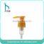 28MM 410 400 415 Transparent blue Made in China Plastic Left-Right structure lotion pump