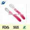 Flexible silicone baby spoon