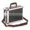Crystal aluminium hard camera photography flight carry case storage box black