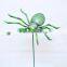 Pearl Powder 6 inch Plastic Spider Model Garden Sticks, Halloween Animal Decoration