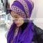 NL182 latest gorgeous chiffon long scarf with sequins glitters