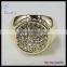 Hip hop micro pave cz rings for men,gold plated hip hop rings for men