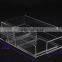 Customizable clear acrylic jewelry box with compartments