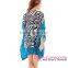 2016 Contrast Border Trim Zebra Tunic swim suit beach cover up
