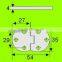 At logistic center nickel wardrobe zinc alloy cabinet flap stay hinge