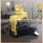 Excavator mounted hydraulic hammer pile driver for concrete piles