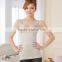 WONDQ Women's Lace Trim Shrink Waist Wholesale Compression Tank Tops