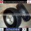 China manufacturer of 3.50-4 small rubber pneumatic metal wheel for trolley