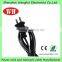 US Type Right Angle 2 Pin Electric Plug for household appliances