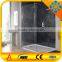 high quality 8mm tempered shower door glass with straight polished edges and cut-outs