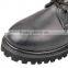 Black Smooth Leather Safety Boots MJ0423