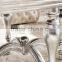 White Chesterfield sofa fabric/leather Italian Classical Design AL027