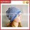V-61 Slouchy oversized baggy knitted stripe winter hat
