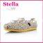 new high quality slip-on latest no lace men white canvas shoe