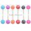 TR01033 resin tongue barbell body piercing , tongue body piercing