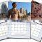2016 Custom calendar printing wall calendar printing desk calendar printing