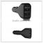 2015 fashion high speedy 3 USB 2 port with 2.4 A aluminum housing QC 2.0 car charger